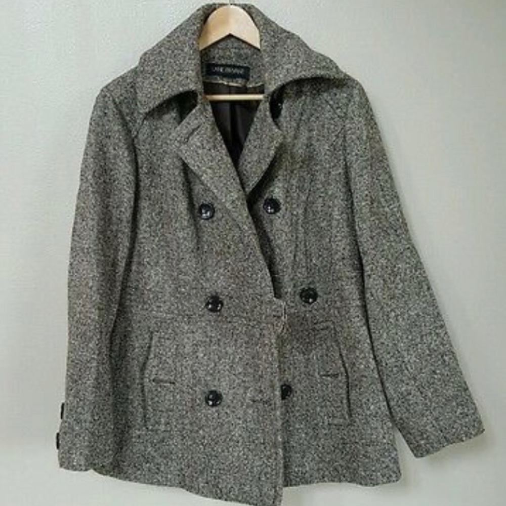 Lane Bryant Grey Wool Coat